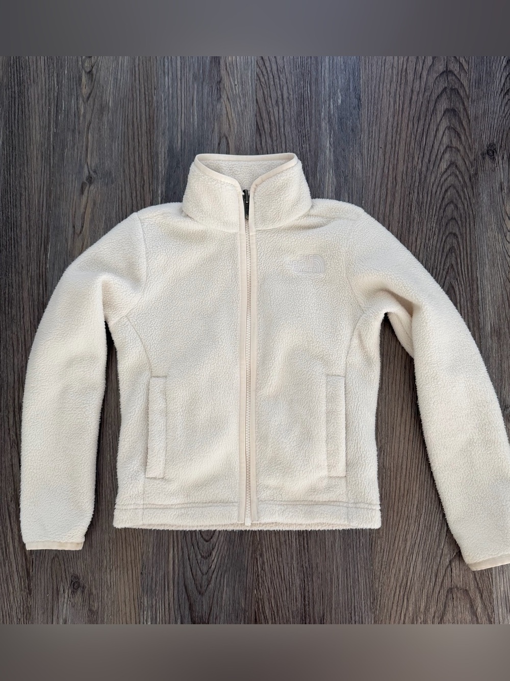 The North Face girls fleece jacket size S 7-8